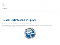 hauck-elektrotechnik.de Webseite Vorschau