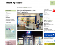 hauff-apotheke.de Webseite Vorschau