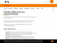 lehrentwicklung.ch Webseite Vorschau