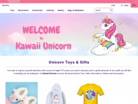 kawaii-unicorn.com Webseite Vorschau