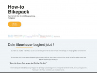 how-to-bikepack.de Webseite Vorschau