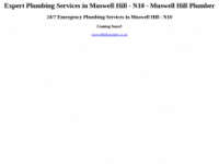 muswellhillplumber.co.uk Webseite Vorschau