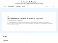 7-hermetische-gesetze.de Webseite Vorschau