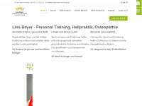 lina-bayer-personal-training.de Webseite Vorschau