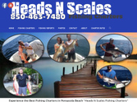 headsnscalesfishingcharters.com Webseite Vorschau