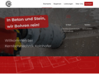 kernbohrtechnik-kolnhofer.de Webseite Vorschau