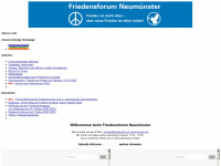 friedensforum-neumuenster.de Webseite Vorschau