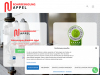 rohrreinigung-appel.de Webseite Vorschau