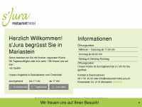 restaurant-hotel-jura.ch Webseite Vorschau