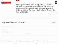 luegendetektor-polygraph.com Webseite Vorschau