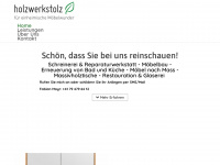 holzwerkstolz.ch Webseite Vorschau