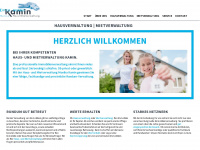 hausverwaltung-kamin.de Webseite Vorschau