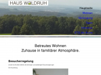 haus-waldruh.de Webseite Vorschau