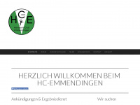 hc-emmendingen.de Webseite Vorschau