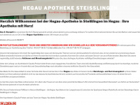 hegau-apotheke.de Webseite Vorschau