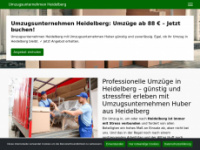 umzugsunternehmen-huber.de Webseite Vorschau