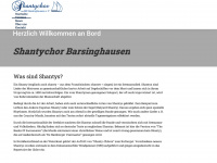 shantys-barsinghausen.de Webseite Vorschau