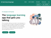 ai-language-learning.com Webseite Vorschau