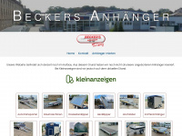 beckers-anhaenger.de Webseite Vorschau