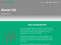 klavier100.de Webseite Vorschau