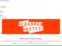 hebammenprotest.de Webseite Vorschau