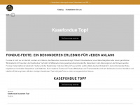 kasefondue-topf.de Webseite Vorschau