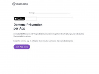 memodio-app.com Webseite Vorschau