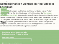 regi-areal.ch Webseite Vorschau