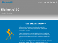 klarinette100.de Webseite Vorschau