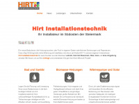 hirt-installationstechnik.at Webseite Vorschau