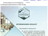 zueflucht.com Webseite Vorschau