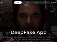 deepfake.app Webseite Vorschau