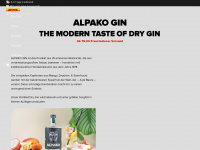 alpako-gin.de Webseite Vorschau