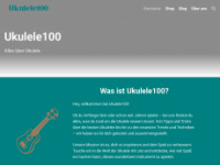 ukulele100.de Webseite Vorschau