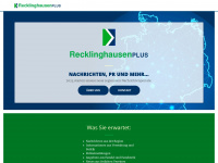 recklinghausen-plus.de Webseite Vorschau