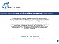 aqua-botanika.de Webseite Vorschau