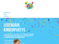 kinderparty.co.at Webseite Vorschau