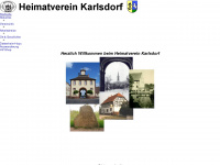 heimatverein-karlsdorf.de Webseite Vorschau