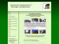 heimatverein-rankbachtal.de Webseite Vorschau