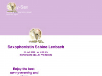 sunny-sax.de Webseite Vorschau