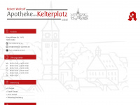 kelterplatz-apotheke.de Webseite Vorschau