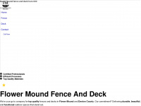 flowermoundfenceanddeck.com Webseite Vorschau