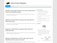 vakuumierer-ratgeber.de Webseite Vorschau