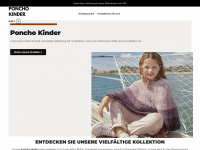 poncho-kinder.de Webseite Vorschau