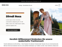 dirndl-rosa.de Webseite Vorschau