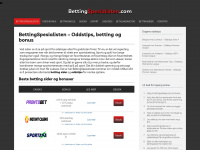 bettingspesialisten.com Webseite Vorschau