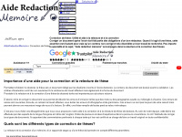 aideredactionmemoire.fr Webseite Vorschau