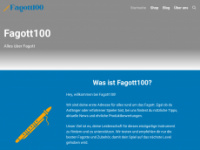 fagott100.de Webseite Vorschau