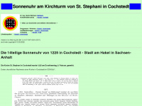 cochstedt-sonnenuhr.de Webseite Vorschau