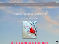 pferdephysiotherapie-bruns.de Webseite Vorschau